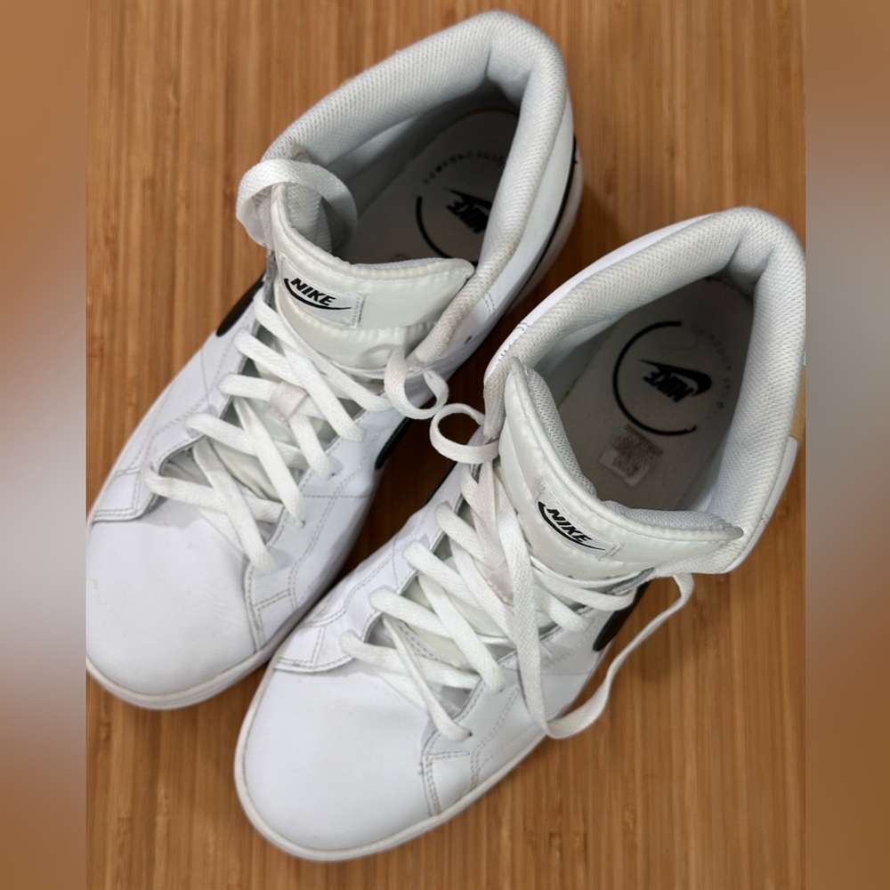 NIKE MENS Court Royale 2 Mid "White Onyx" Size 10 - Picture 3 of 14